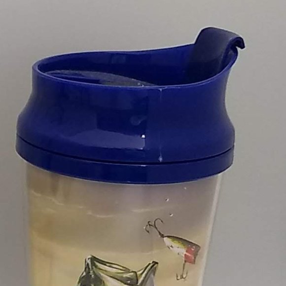 Tags by Design Bass16 oz. Thermal Traveler Mug with Lid Jumping Bass & Lure - Picture 2 of 8